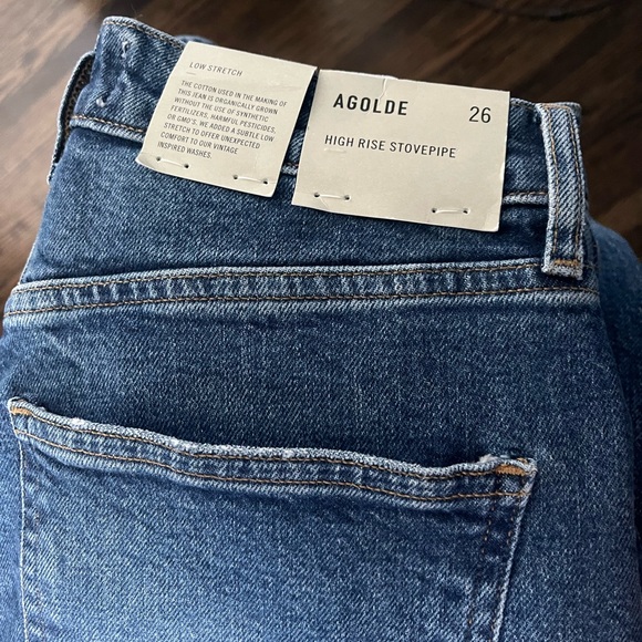 Agolde High Rise Stovepipe Jeans - Picture 2 of 4